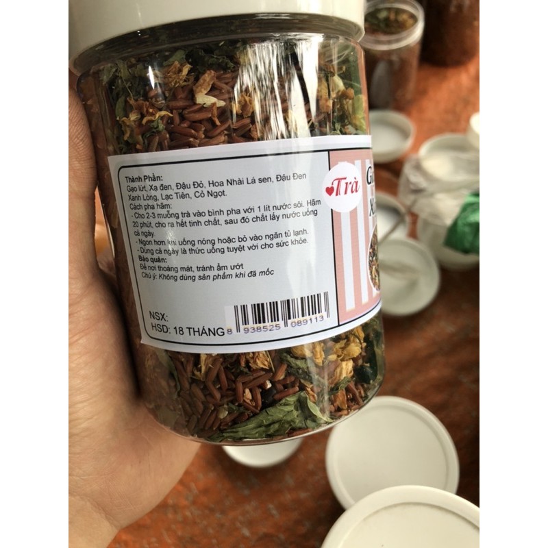 Trà Gạo lứt Xạ Đen - Giá Sỉ Hộp ( 500g )