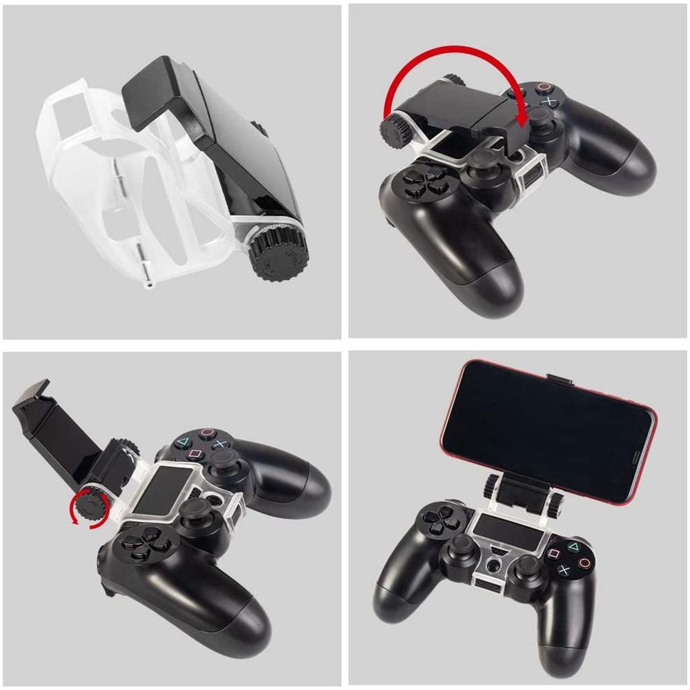 Giá Đỡ Điện Thoại/ Tay Cầm Chơi Game PS4 Bằng ABS Tùy Chỉnh Bền Bỉ Dễ Điều Chỉnh Cho PS4