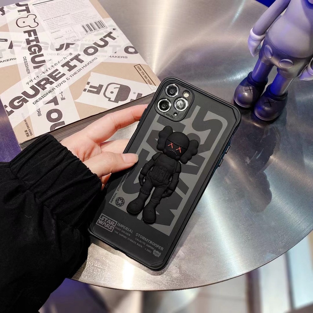 Ốp Điện Thoại IMD Hình KAWS 3D Cho IPhone 13Pro Max IPhone 11 Pro Max XR XS Max X 7 8 Plus 12Pro Max