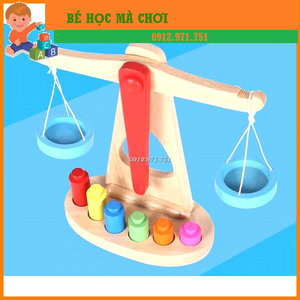 Đồ Chơi Giáo Dục Bộ Cân Học Toán - Đồ Chơi Gỗ An Toàn Cho Bé