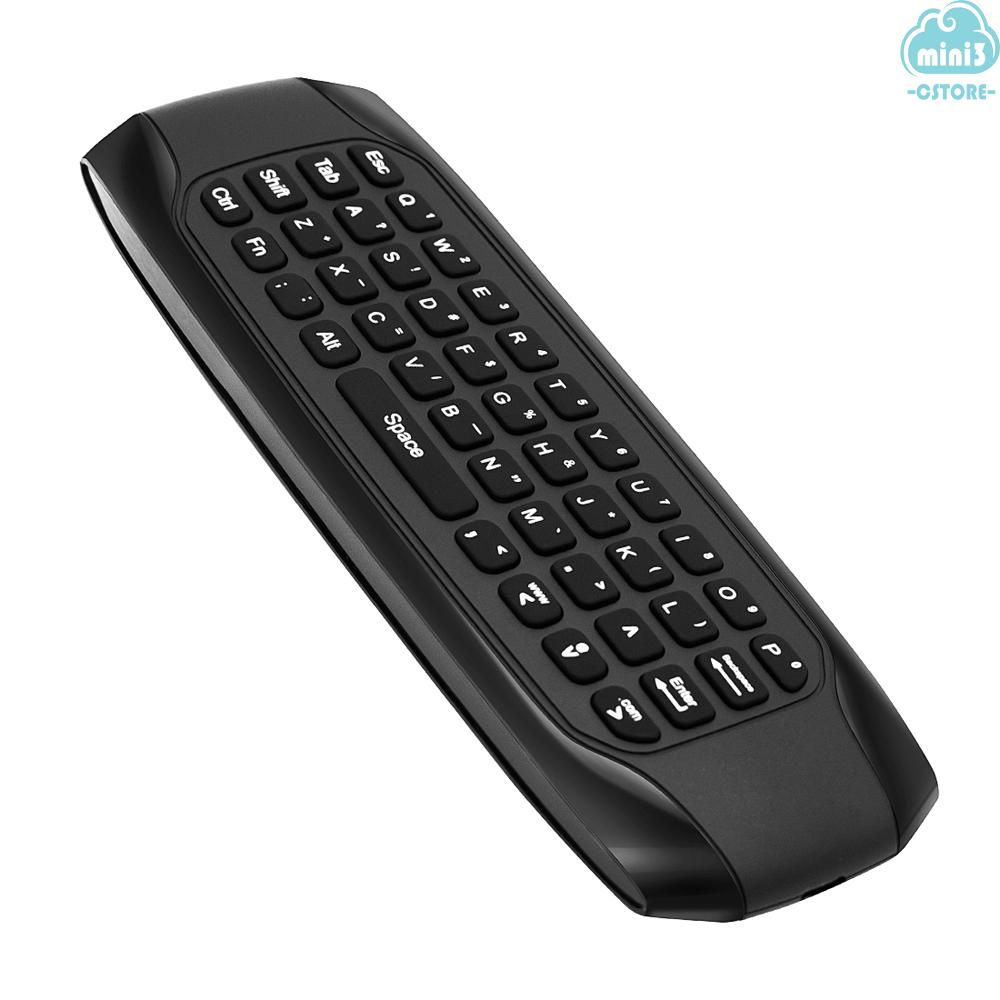 (V06) Backlit 2.4G Air Mouse Wireless Keyboard Voice Control 6-Axis Motion Sensing Backlight IR Learning for Smart TV Android TV BOX PC