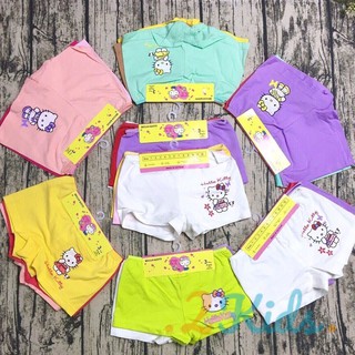 COMBO 3 quần lót dạng đùi hello kitty cho bé gái, quần lót boxer cho bé từ 0 - 7 tuổi (8 - 32kg)