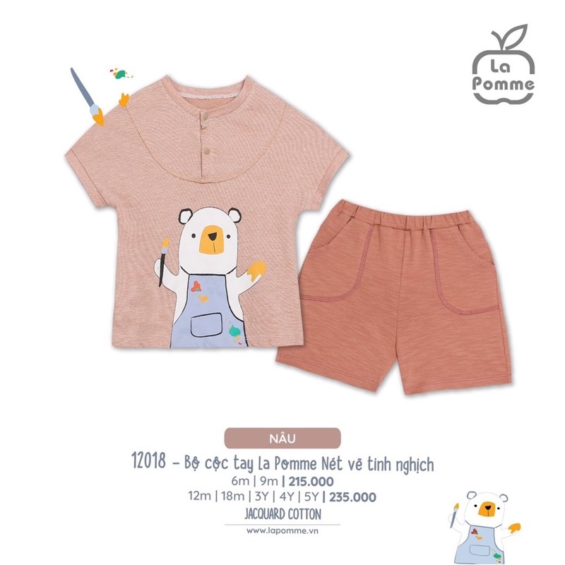 Lapome - Bộ cộc tay Nét vẽ tinh nghịch LP12018