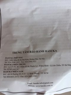 Nồi cơm HASUKA  HSK-822 (bảo hành 12 tháng)