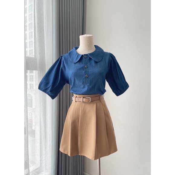 ORENI SKIRT - chân váy xếp li tặng kèm đai REGEN