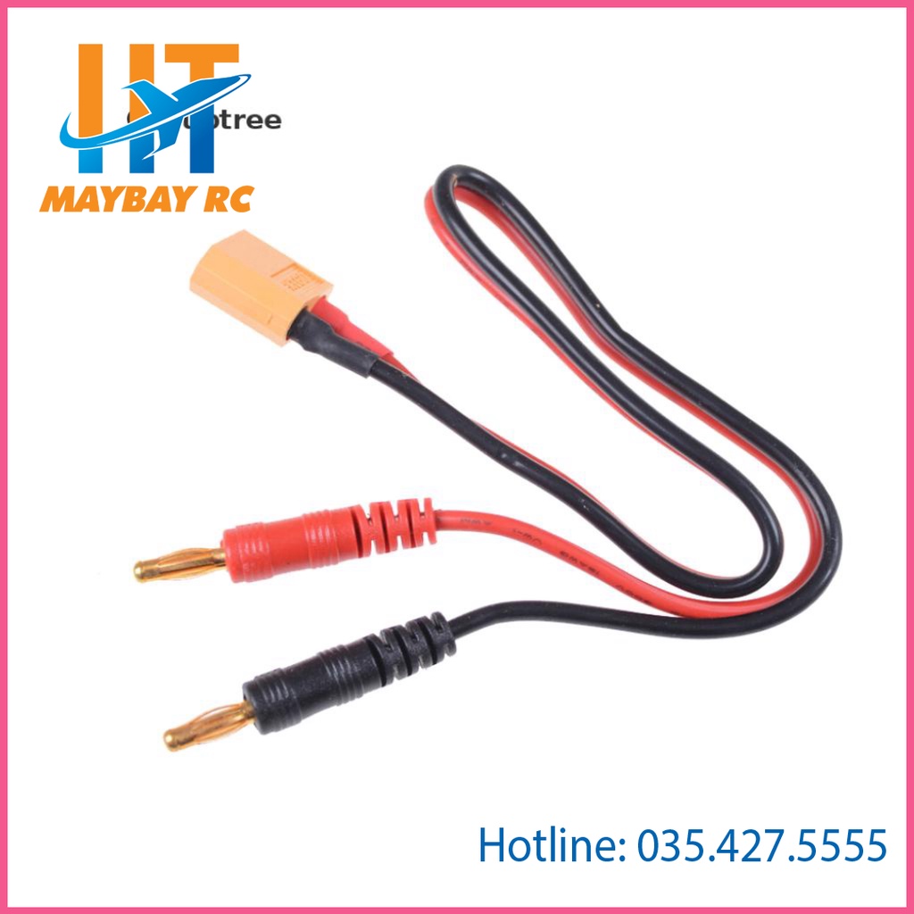 Dây Cáp Sạc Pin Lipo Xt60 4mm dây silicon awg 14