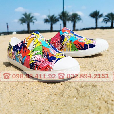 giày  nhựa đi mưa vệt sơn sắc màu nhựa6TG1 tặng 2 sitcker