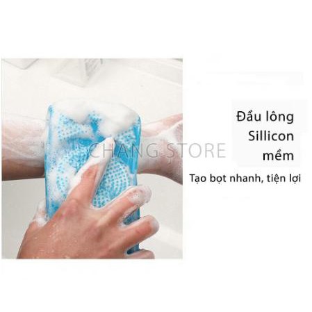 Dây Cọ Lưng 2 Mặt Silicon Massage Lưng, Tẩy Da Chết Cao Cấp