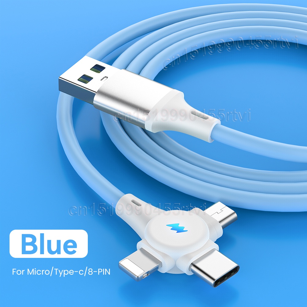 Dây Cáp Sạc Nhanh USB/Type C 1/2m 3 Trong 1 Chuyên Dụng Cho Huawei Xiaomi 13 12