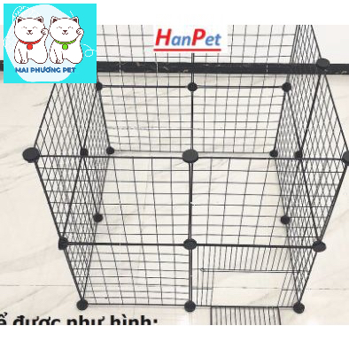 Bộ Chuồng quây chó mèo sóc thỏ (7 loại) bằng sắt sơn tĩnh điện dùng cho thú cưng nhỏ