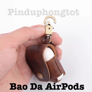 Bao Da AirPods - Case Da Thật Cho AirPod