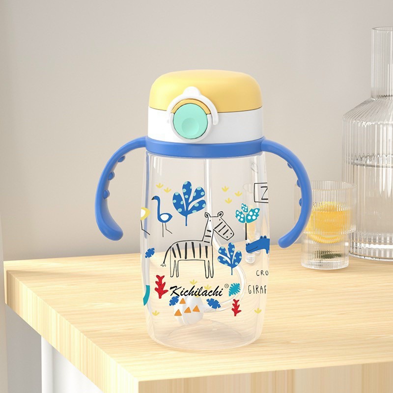 Bình Uống Nước Kichilachi 350ml Cho Bé Nhựa PP An Toàn bộ
