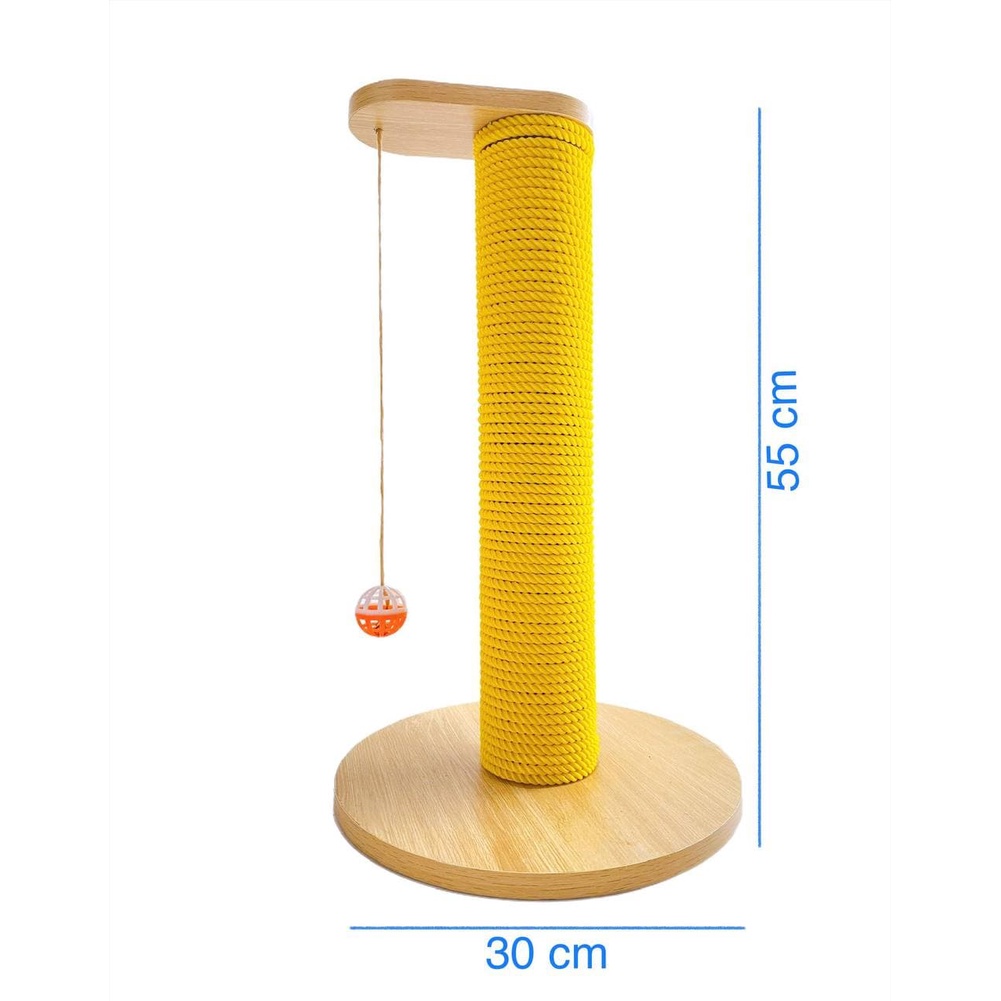 Trụ cào móng cho mèo, bàn cáo móng cho mèo dây thừng nhựa, gỗ MDF chống ẩm Mirae Home giúp mèo xả stress Mirae Home CTS0