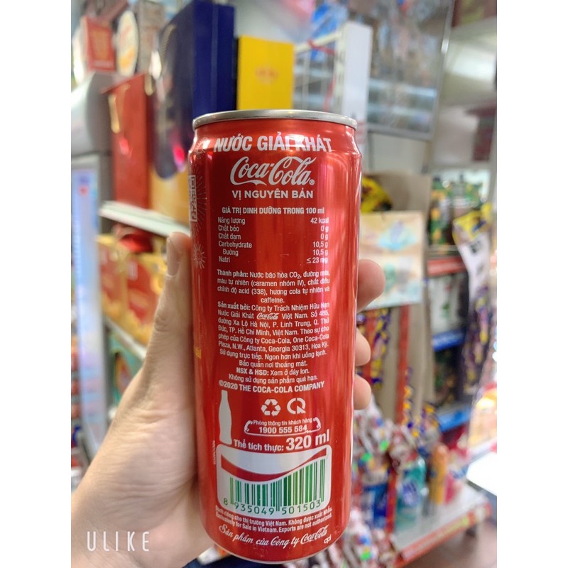 Nước Ngọt Coca Vị Nguyên Bản Lon 330ml