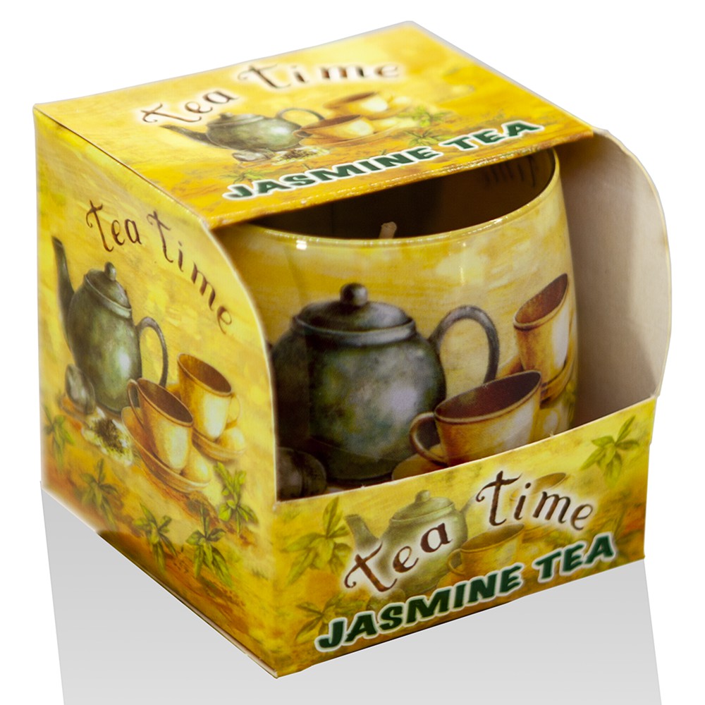 Ly nến thơm tinh dầu Bartek Tea Time 100g QT024484 - trà hoa nhài, thơm phòng, khử mùi (giao mẫu ngẫu nhiên)