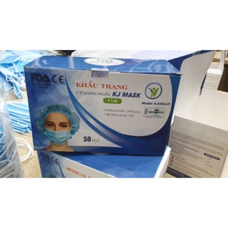Khẩu trang y tế 4 lớp vải kháng khuẩn chuẩn công ty