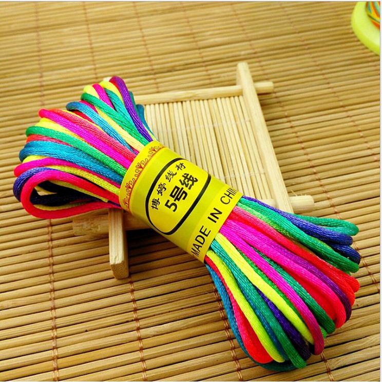 Dây Tim Ngũ Sắc dày 2.5mm Làm Vòng Tay