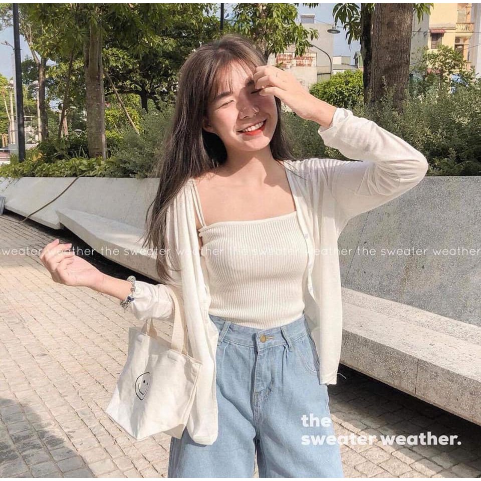 ÁO CARDIGAN THUN GIẤY
