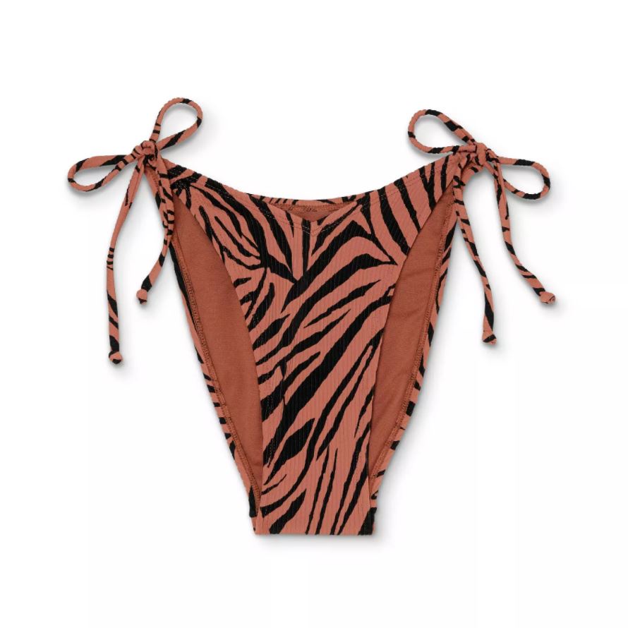 Swimming - Bộ đồ bơi - bikini 2 mảnh họa tiết nâu vằn - Hàng VNXK