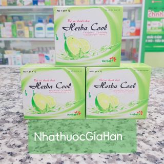 ✅(DATE XA)Bột sủi thanh nhiệt Herba cool hộp 5 gói × 7gam