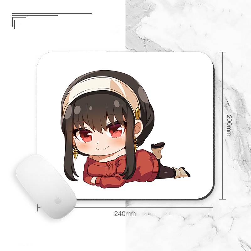 Miếng lót chuột SPY x Family ver nằm gia đình điệp viên anime chibi dễ thương xin xắn tiện lợi xinh xắn