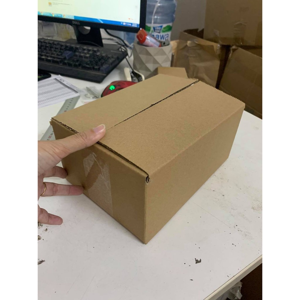10 HỘP 20X20X15 - Hộp Carton Size 20X20X15 Giấy Cứng Siêu Bền Đóng Hàng Nhanh Chóng