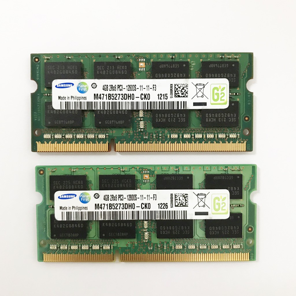 Ram laptop DDR3 DDR3L 8GB 4GB Bus 1600 Samsung / Hynix PC3-12800S