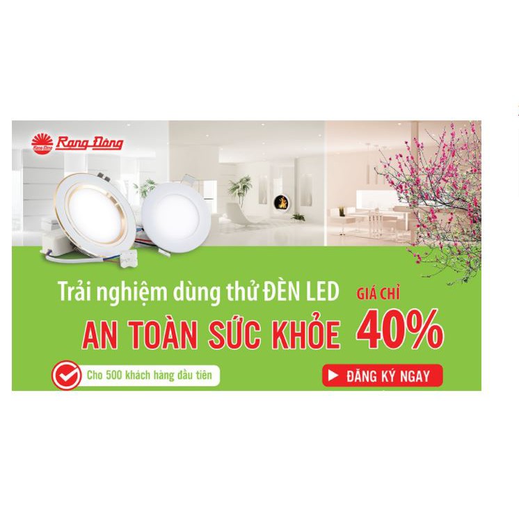 Đèn LED nổi trần 9W Rạng Đông 30cm