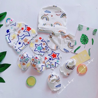 set nón tay chân cho bé sơ sinh