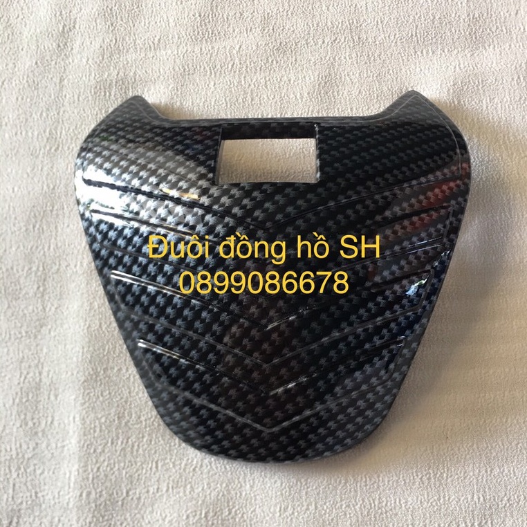 Ốp Đuôi Đồng Hồ Carbon SH 2017, SH 2018, SH 2019 - Phụ kiện đồ chơi, ốp trang trí, bảo vệ Honda SH Cacbon