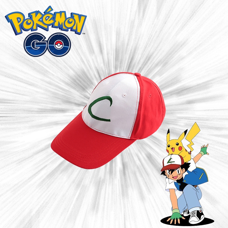 Set trang phục hóa trang Pokemon Go Ash Ketchum gồm áo khoác + găng tay kèm mũ thời trang