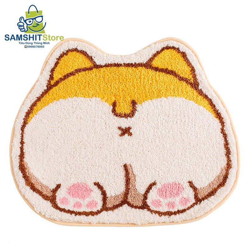 Thảm Chùi Chân Chống Trơn Trượt, Thảm Lót Chân Phòng Tắm, Cửa Ra Vào Phòng Khách, Phòng Ngủ Hình Thú Đáng Yêu - GD01