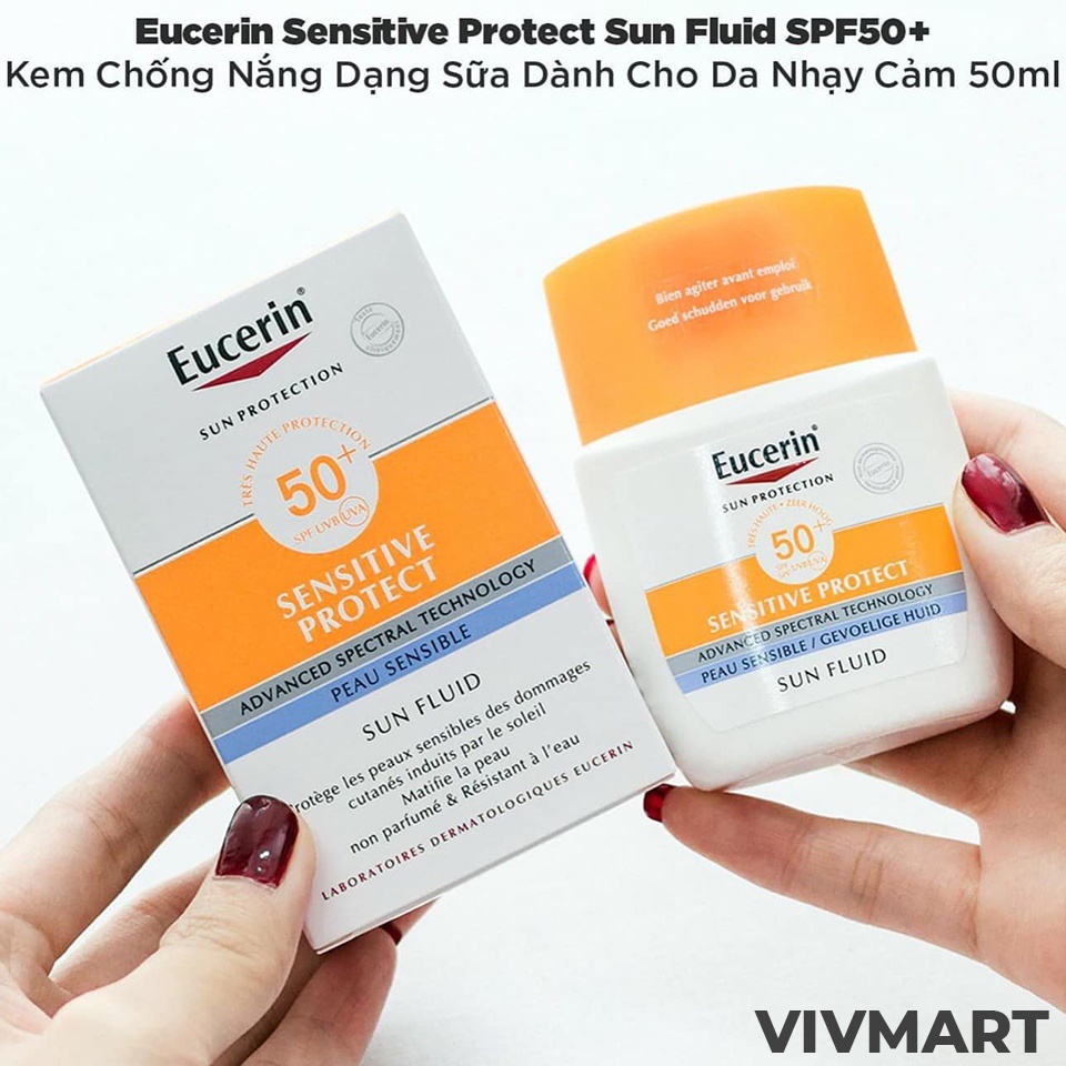 ✅ Kem chống nắng Eucerin Sun Fluid SPF 50+ 50ml