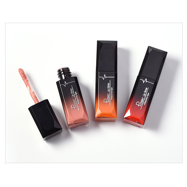 [Hàng mới về] Set son môi dạng kem lên màu đẹp kèm chì kẻ viền môi lâu trôi chống thấm PUDAIER