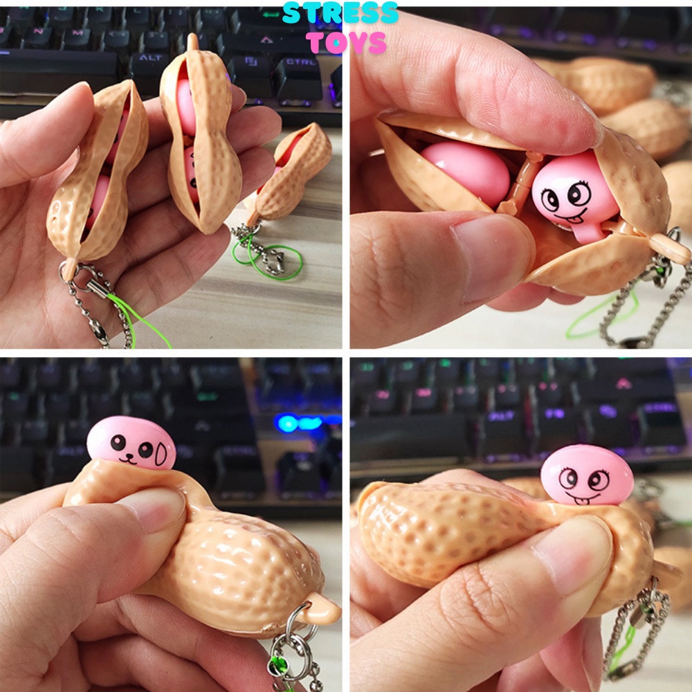 Móc khoá xe máy cute mini gà đẻ trứng, móc khóa hạt đậu xanh giá rẻ