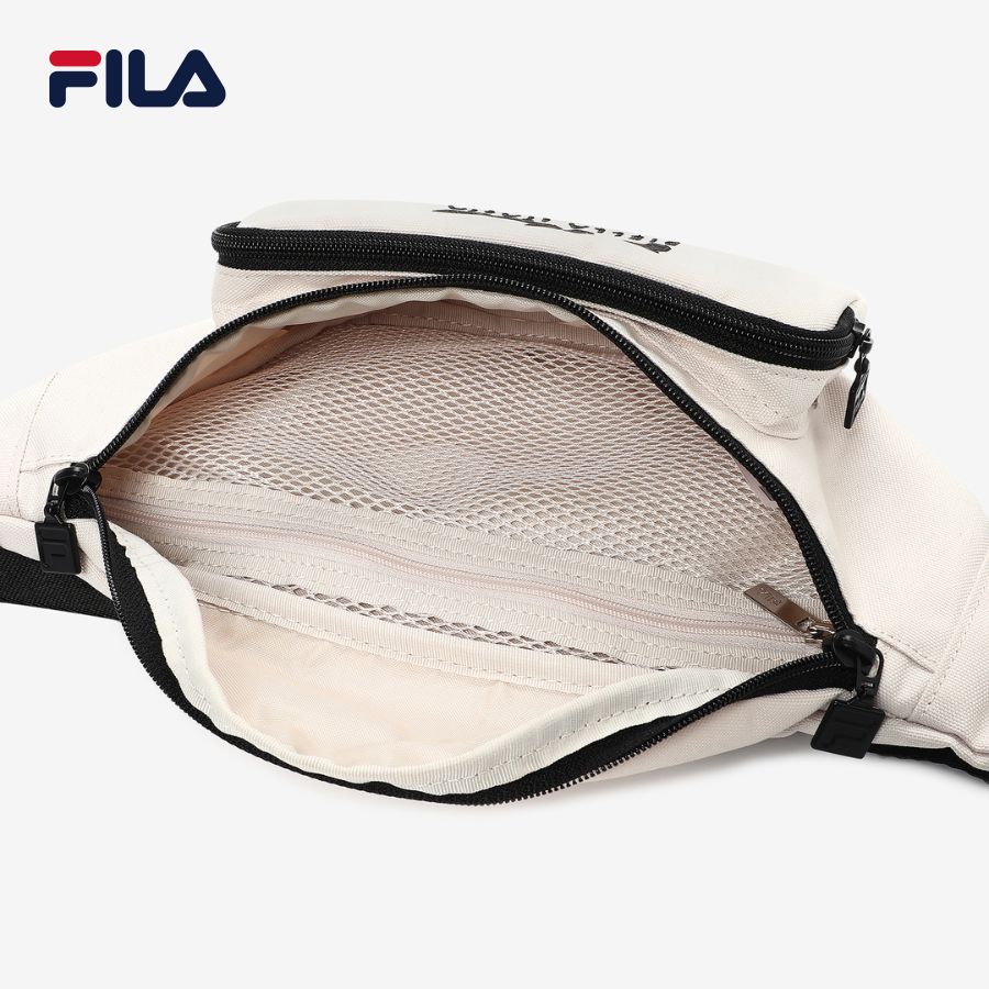 Túi đeo hông unisex Fila Linear Logo - FS3BCD6350X-LBE (37x15x4.5cm)