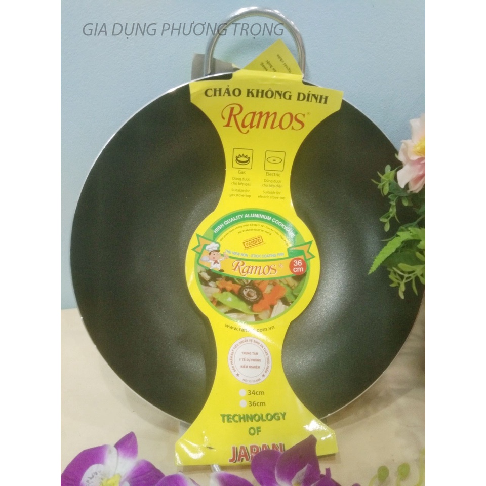 Chảo 2 quai - Chảo sào - Chảo chống dính 2 quai sâu lòng size 40cm-36cm cao cấp Rất tiện lợi