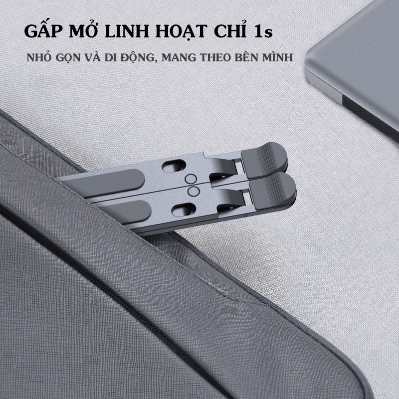 Giá đỡ LAPTOP, MACBOOK, IPAD bằng nhôm có thể điều chỉnh được độ cao