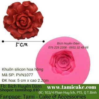 Khuôn silicon - Hoa Hồng PVN1077