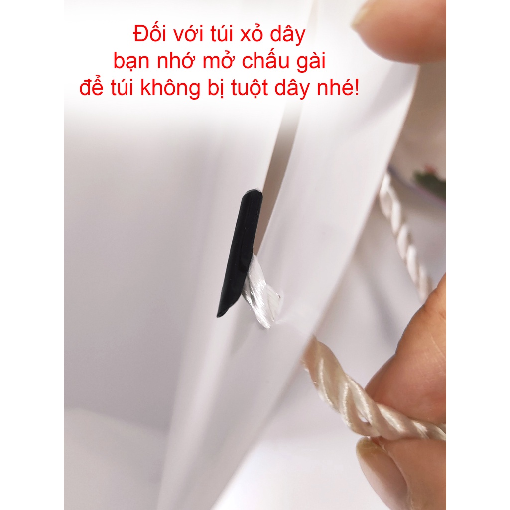 10 Túi giấy nhỏ đựng quà  caro cam KT 12.5X16X6 CM