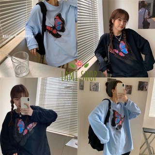 Áo thun dài tay hình con bướm siêu xinh