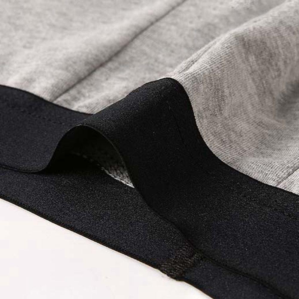 Qqmall Quần Lót Boxer Cotton Mềm Mại Thoáng Khí Màu Trơn Đơn Giản Kích Thước Lớn Cho Nam