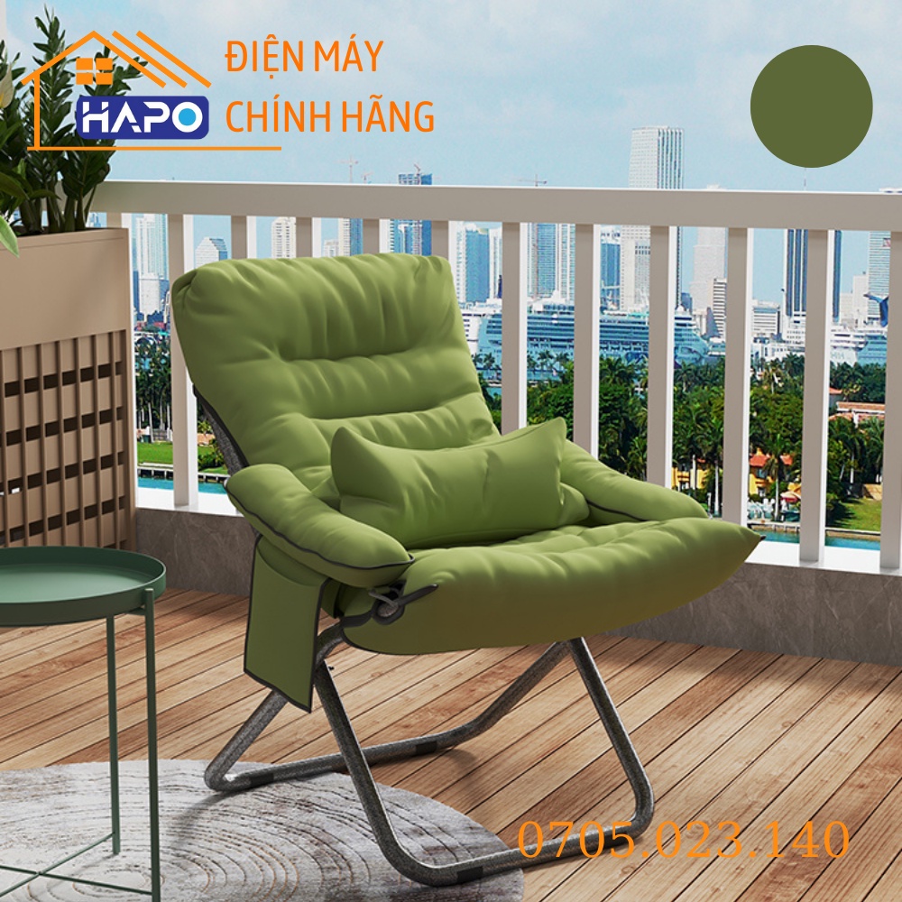 Ghế thư giãn kim cương phong cách Hàn Quốc, Sofa lười có đệm đọc sách làm việc tại nhà, gấp gọn decor trang trí