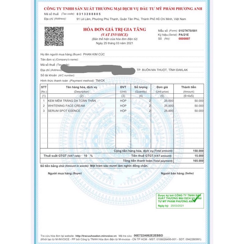 Kem Face Pháp Acosmetics.