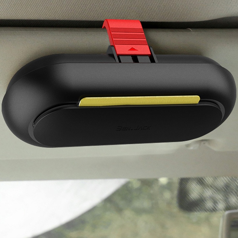 Giá Đỡ Mắt Kính Gắn Tấm Chống Nắng Trên Xe Hơi Bằng ABS Màu Trắng/Đen