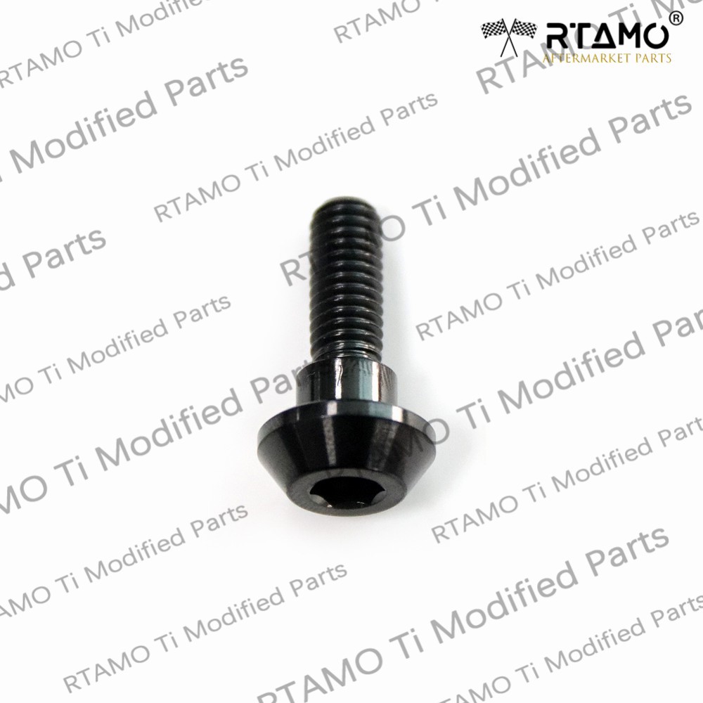 Rtamo Gr5 Titanium Alloy Yanaha Honda Brake Disc Rotor Bolt Disc Nut Fasteners M6×20 for Motorcycle Scooter Parts Available