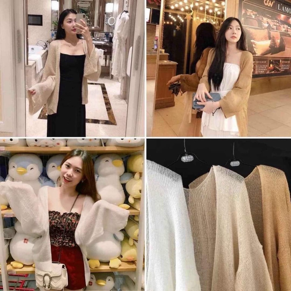Áo Cardigan Nữ [HÀNG LOẠI 1] Áo Khoác Cardigan Len Mỏng Phong Cách Hàn Quốc ELLA - Hàng mới về | BigBuy360 - bigbuy360.vn