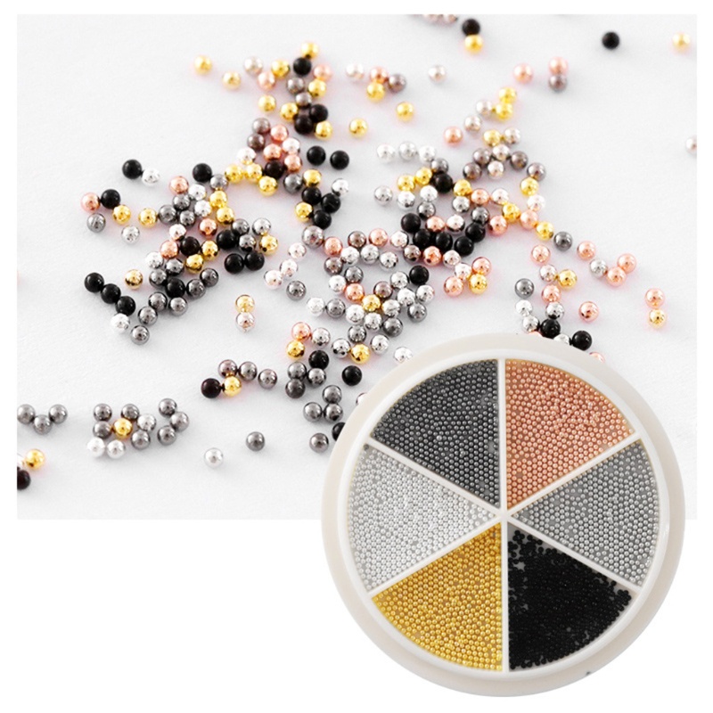 Hộp Hạt Vàng Mini Trang Trí Móng Tay Nghệ Thuật