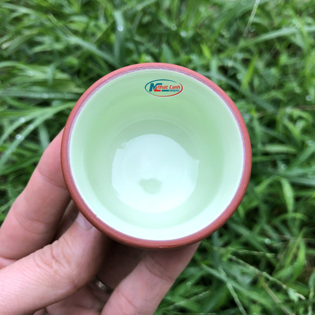Chén uống trà đất nung màu đỏ đẹp Bát Tràng