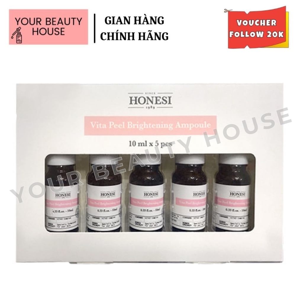 [Honesi] Tinh Chất Hỗ Trợ Giảm Mám Trắng Da Vita Peel Brightening Ampoule